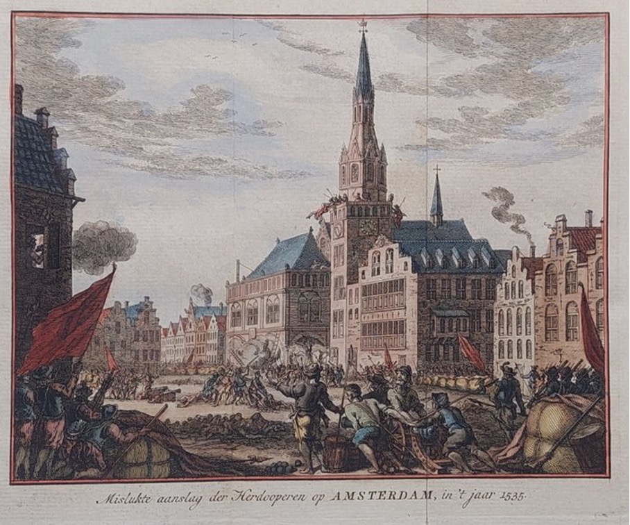 Amsterdam, Stadhuis – Wederdopersoproer